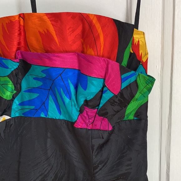 Vintage Strapless Floral Party Dress - Picture 2 of 10